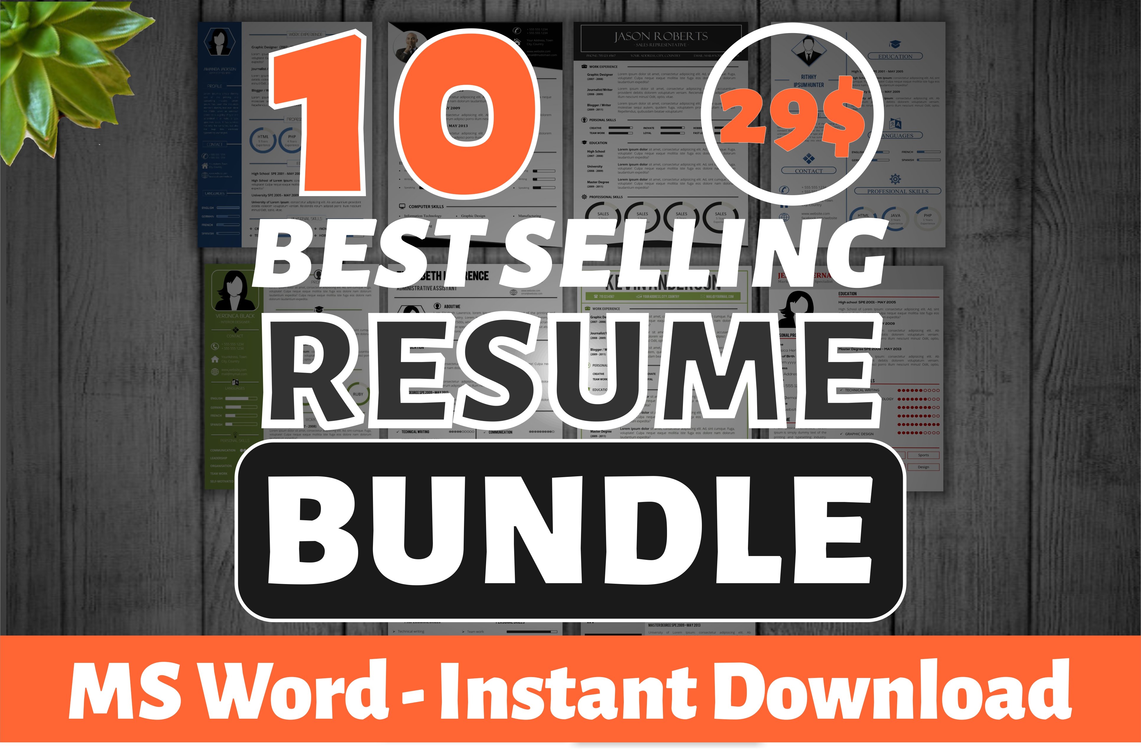 10 Best Selling Resume Mega Bundle