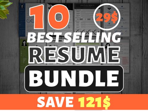 10 Best Selling Resume Mega Bundle