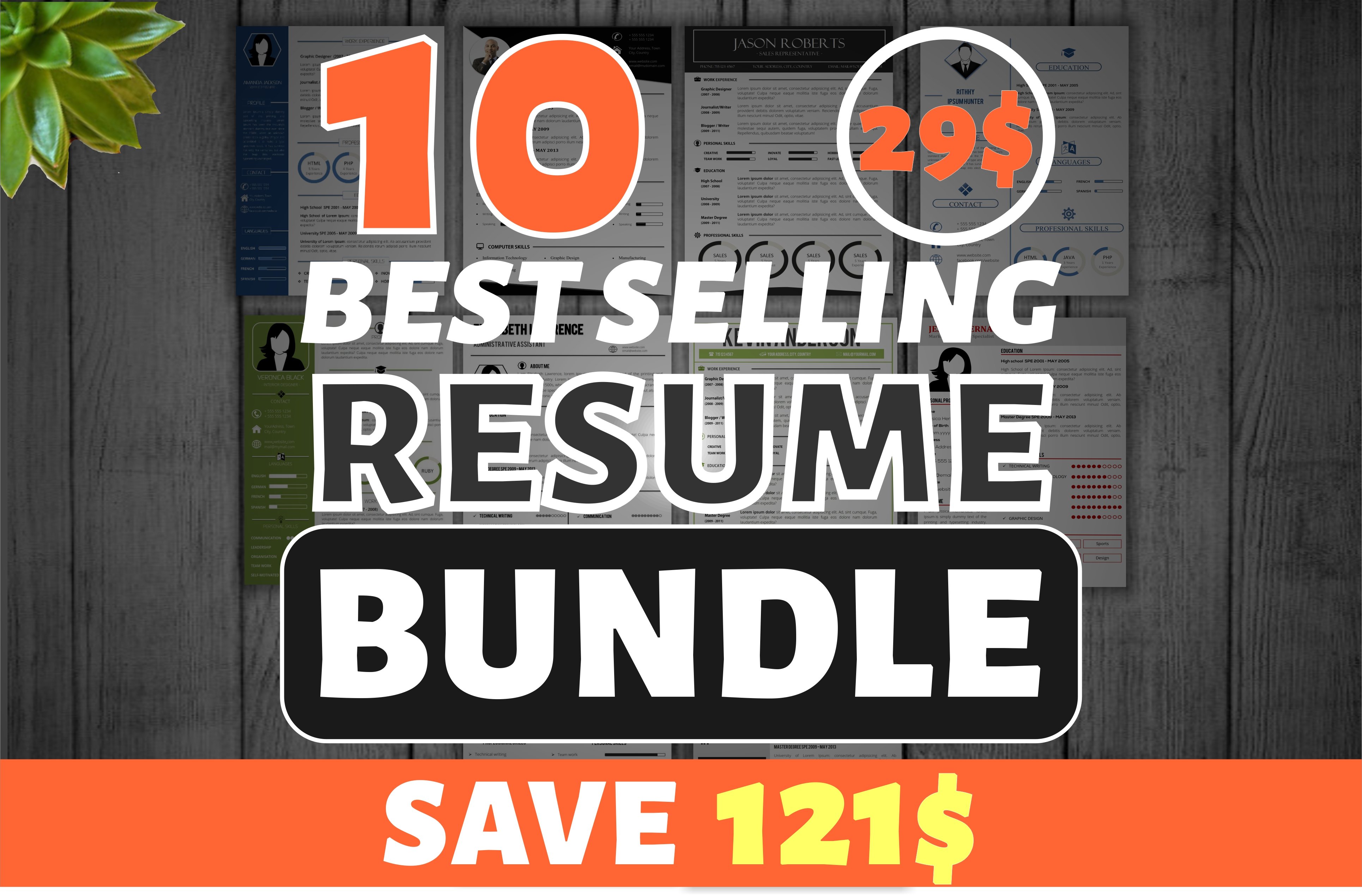 10 Best Selling Resume Mega Bundle