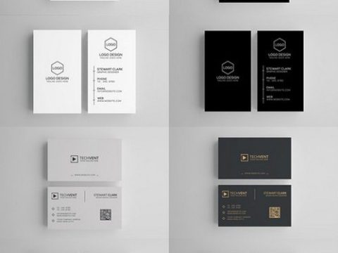 10 Clean Minimal Business Cards