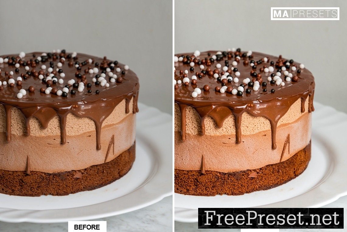 10 STYLED CAKE Lightroom mobile and Desktop Preset