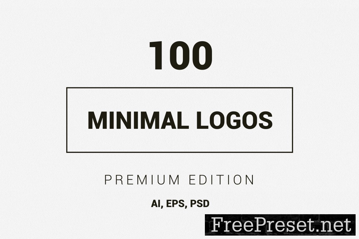 100 Minimal Logos - Premium Kit