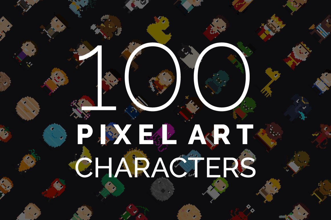 100 Pixel Art Characters - 2