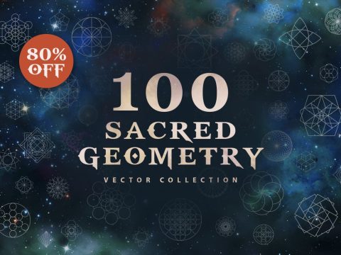 100 Sacred Geometry Vectors