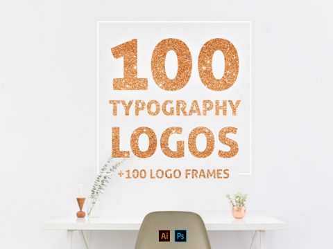 100 Typography Logos – Collection