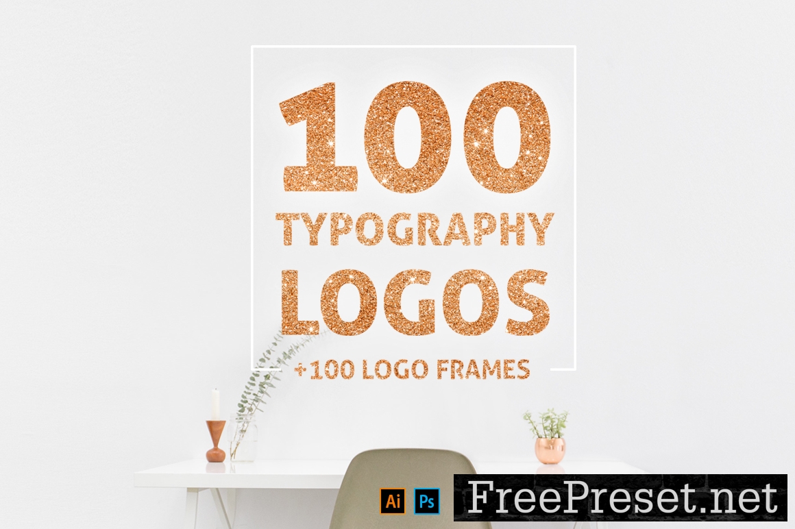 100 Typography Logos – Collection