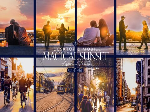 12 Magical Sunset Lightroom Presets