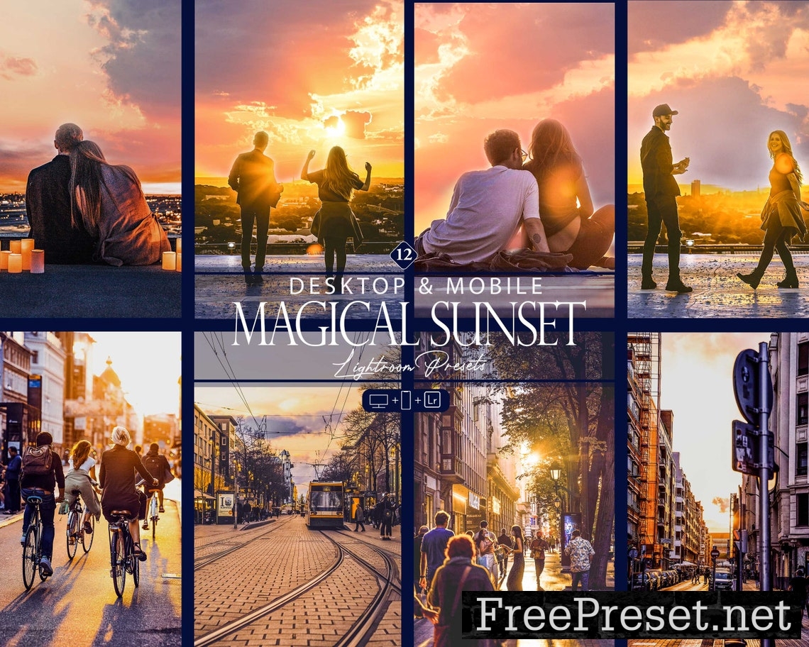 12 Magical Sunset Lightroom Presets