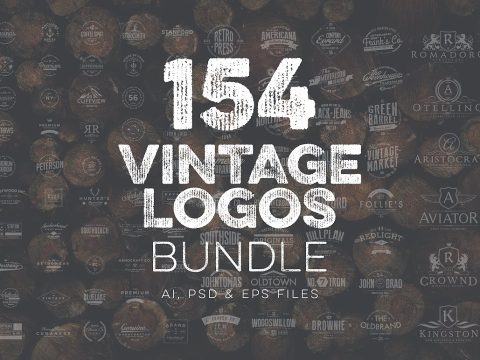 154 Vintage Logos Bundle Vol.3