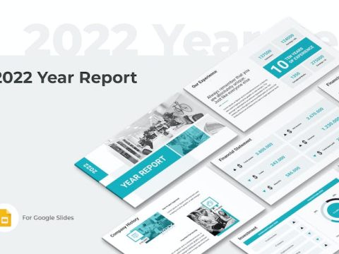 2022 Year Report Google Slides Template DJSA3XR