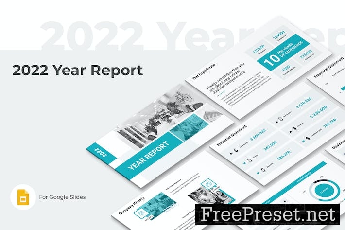 2022 Year Report Google Slides Template DJSA3XR