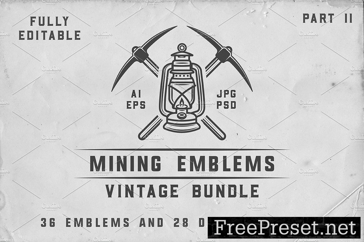 36 Vintage Mining Emblems part 2