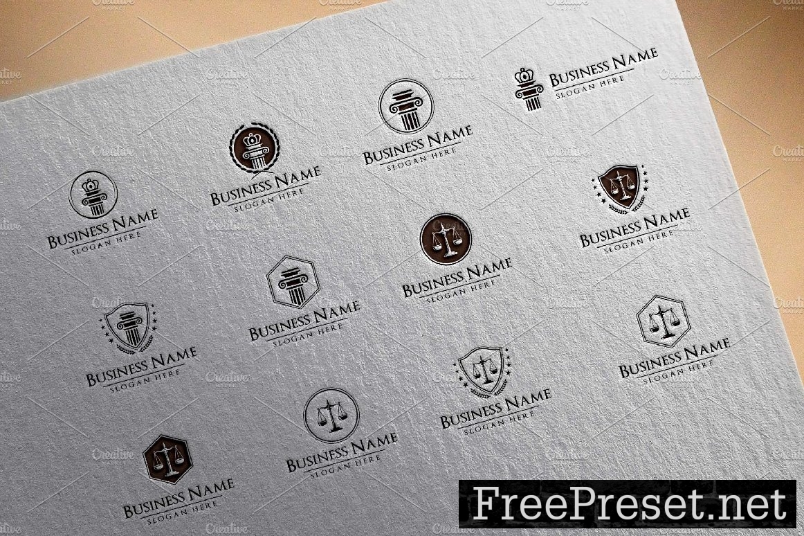 37 legal logos bundle