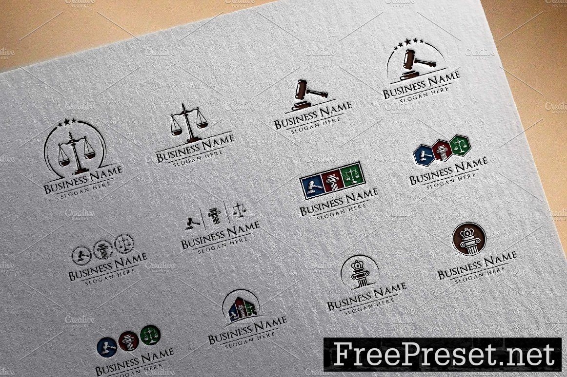 37 legal logos bundle