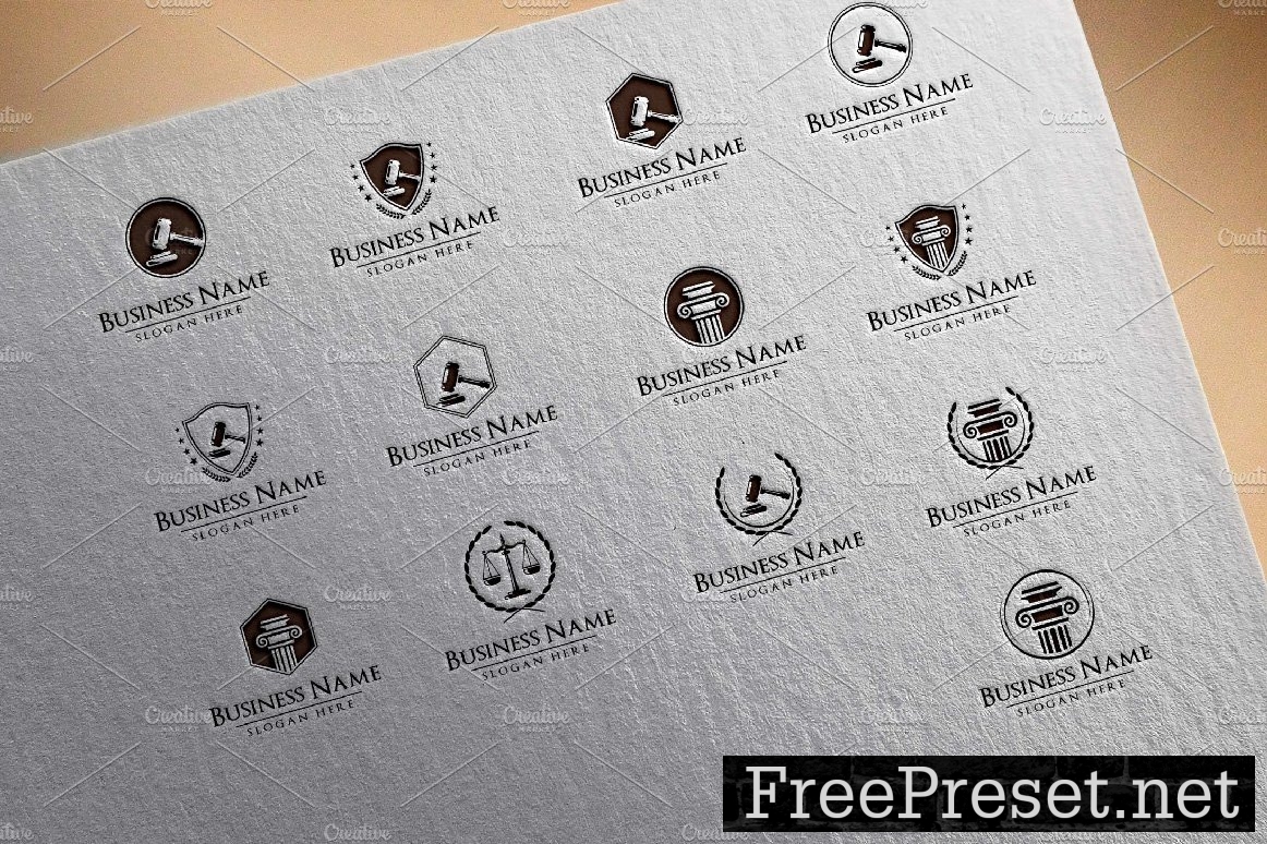 37 legal logos bundle