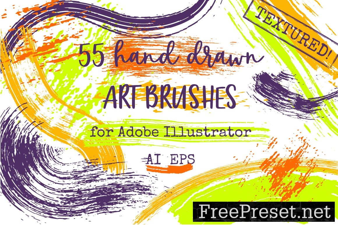 55 Vector Paint Brushes