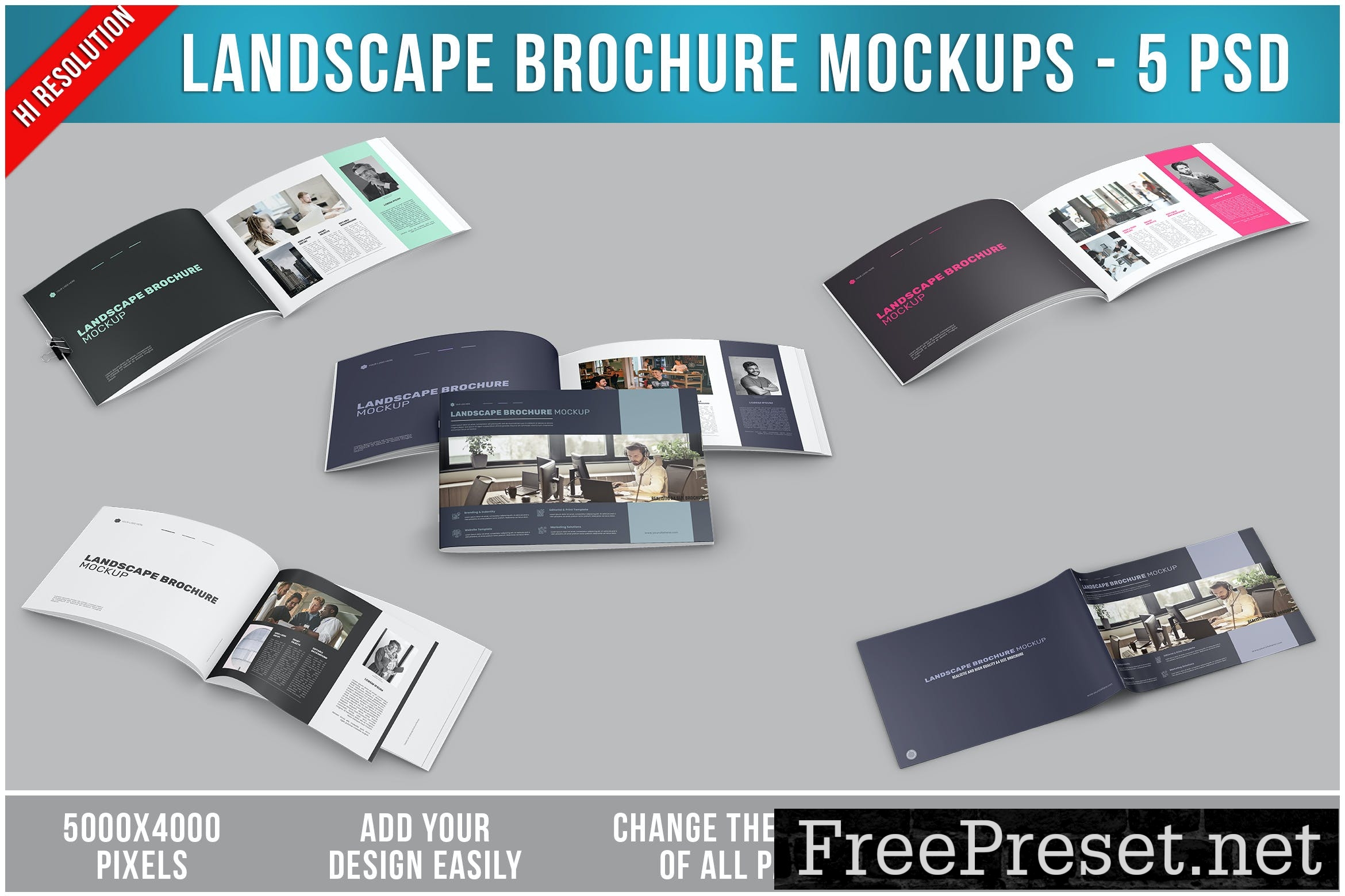 Landscape Brochure Mockups XN497W6