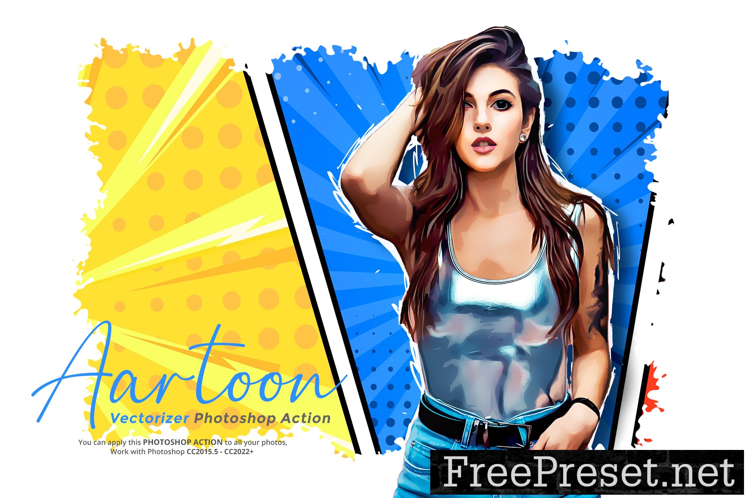 Aartoon - Vectorizer Photoshop Action 7092610