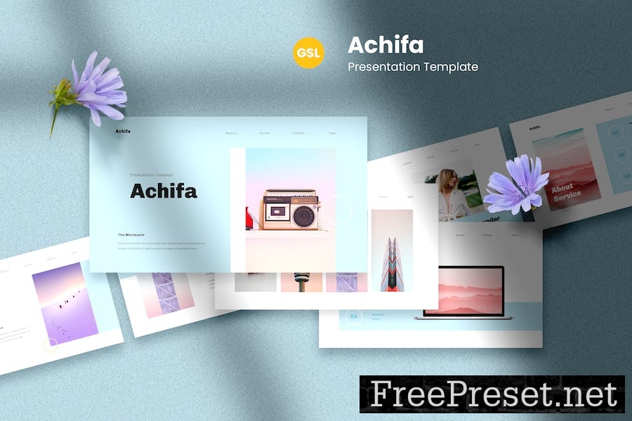 Achifa - Pastel Google Slides Template 9EGJR9T