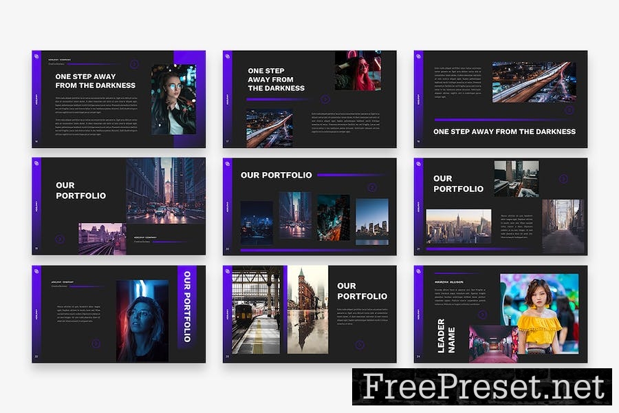 Adelphy Dark Mode - Google Slides Template 9Z6QZZF