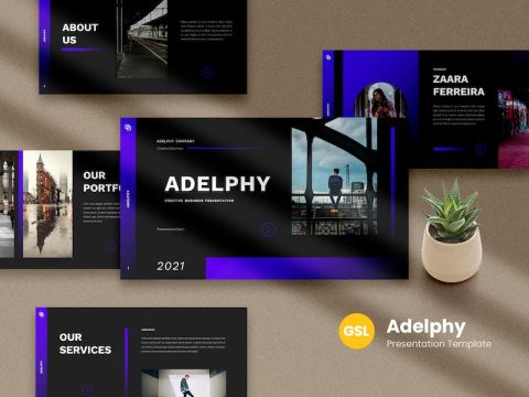 Adelphy Dark Mode - Google Slides Template 9Z6QZZF