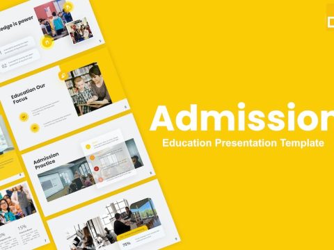 Admission Orange Creative Education Google Slides QRJ42AY