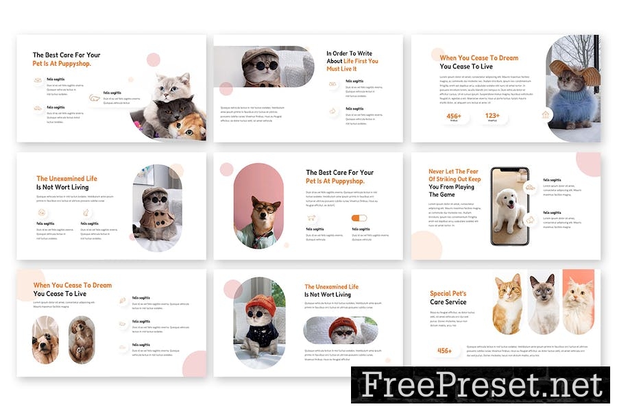 Adopty - Petshop Google Slides Template 4KU9U46