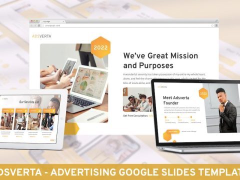 Adsverta - Advertising Google Slide Template 9ZTQTJR