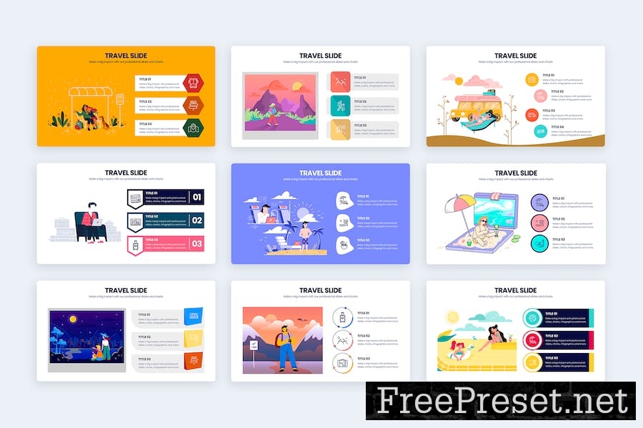 Aesthetic Travel Slides Keynote Infographics YMS2KDD