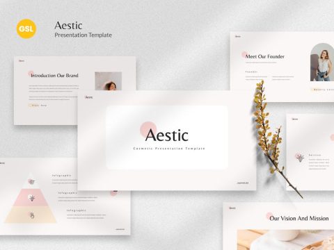 Aestic - Cosmetics Google Slides Template XM5TGNL