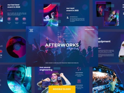 Afterwork - Music Google Slides Template C3SXJK8