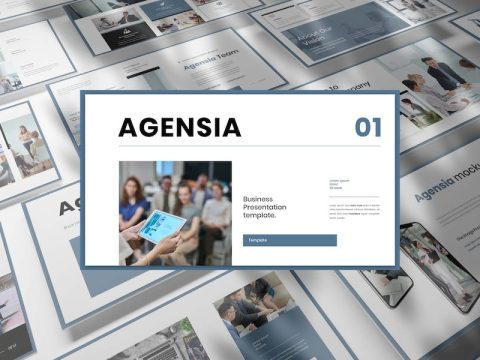 Agensia - Business Presentation Google Slide RVB89HQ