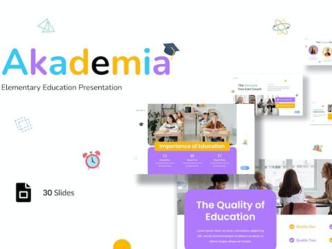 Akademia - Elementary Education Google Slides 8TCJN3R