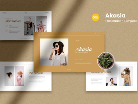 Akasia - Fashion Google Slides Template