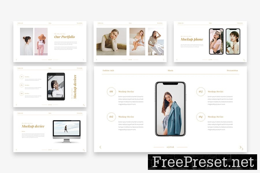 Akasia - Fashion Google Slides Template