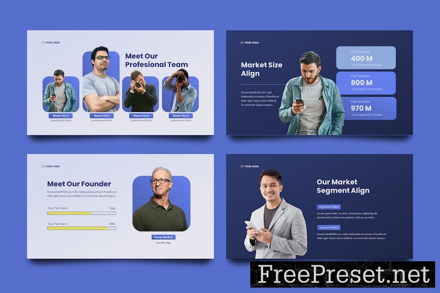 Align Pitch Deck Keynote Presentation Template 6U37BJ4