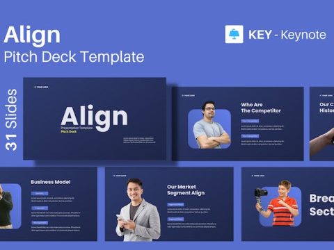 Align Pitch Deck Keynote Presentation Template 6U37BJ4