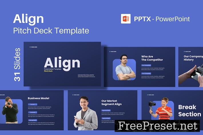 Align Pitch Deck Powerpoint Presentation Template 9GWLJEU