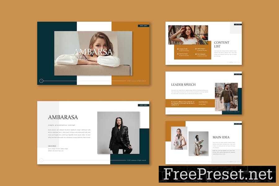 Ambarasa - Google Slide Template MWPMX3R