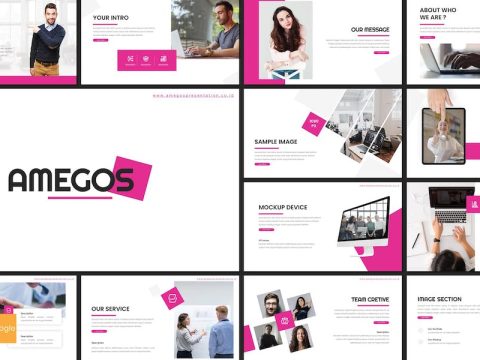 Amegos - Business Google Slides Template NCXFULU