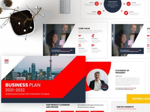 Aplan - Business Plan Google Slides Template 7Z8RV8T