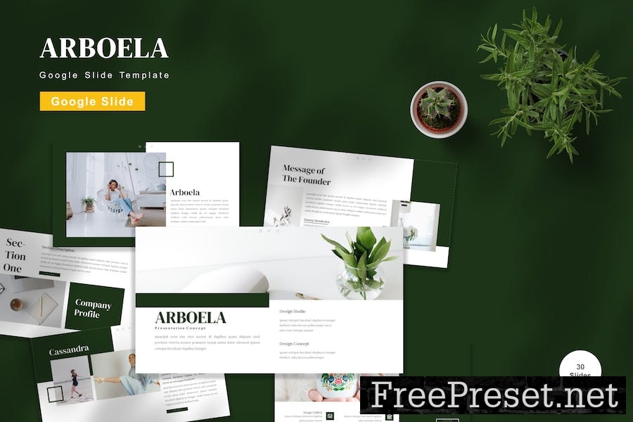 Arboela - Google Slide Template PPES8V7