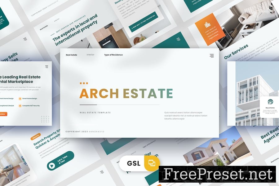 Arch Estate - Google Slides Template JYHA6QV