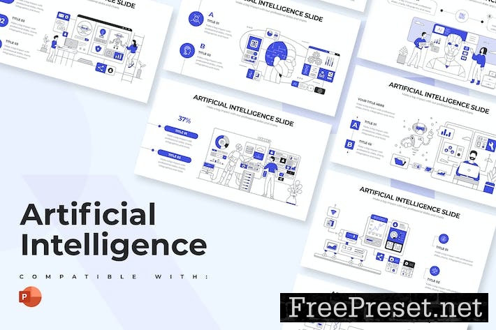 Artificial Intelligence PowerPoint Infographics 6TLBRX8