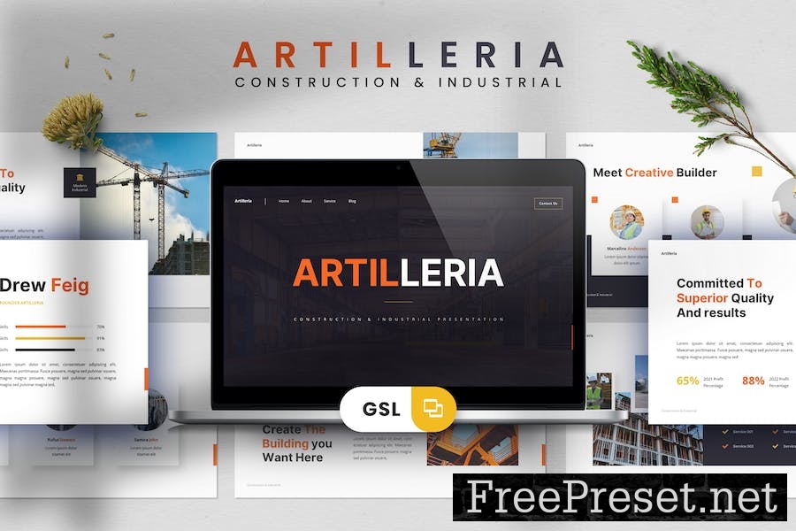 Artilleria - Construction Google Slide EL7TT9P