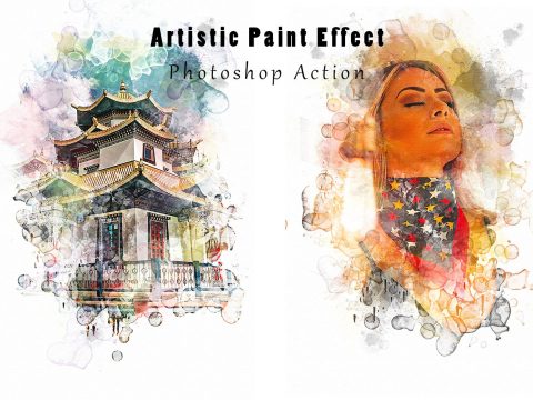 Artistic Paint Effect Photoshop Action 8455109