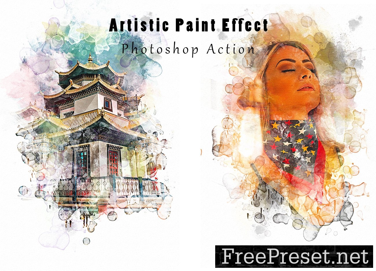 Artistic Paint Effect Photoshop Action 8455109