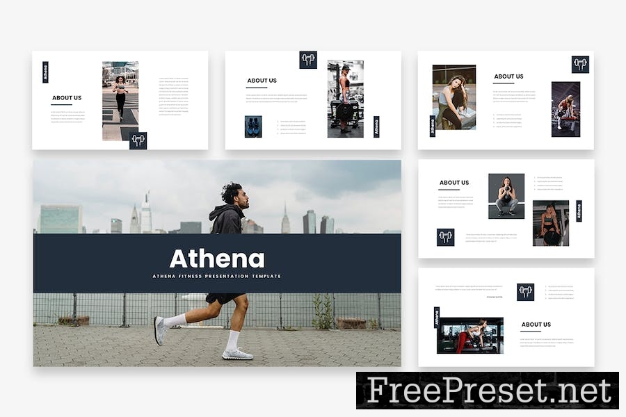 Athena - Gym Google Slides Template DZJNS8H