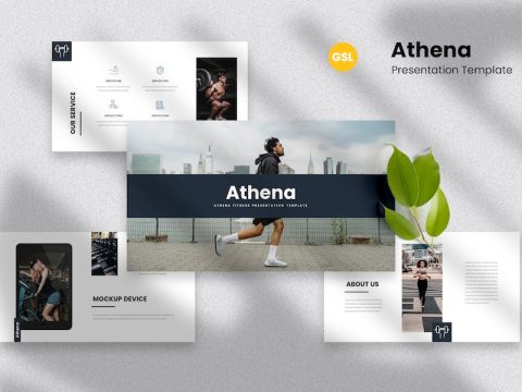 Athena - Gym Google Slides Template DZJNS8H