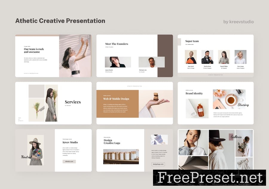 Athetic - Creative PowerPoint Presentation AVTWRDX